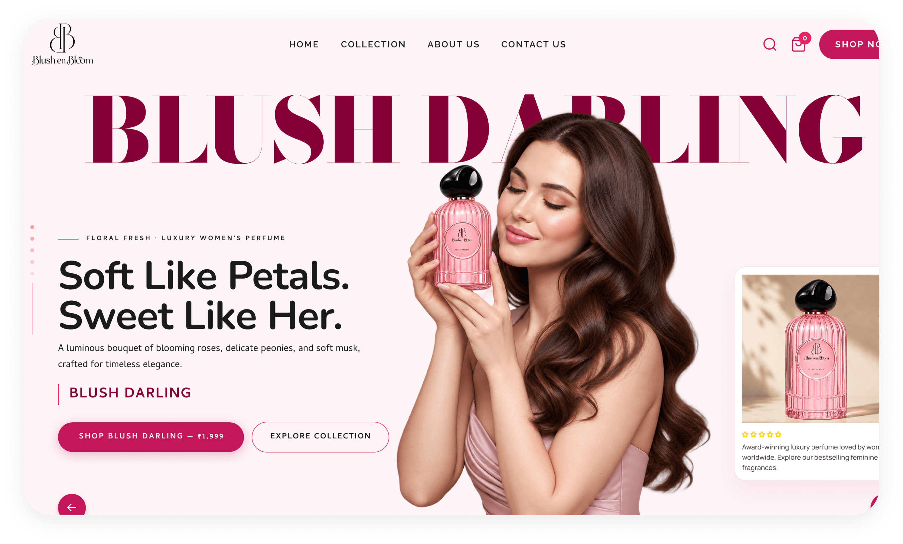 Blush Darling Website