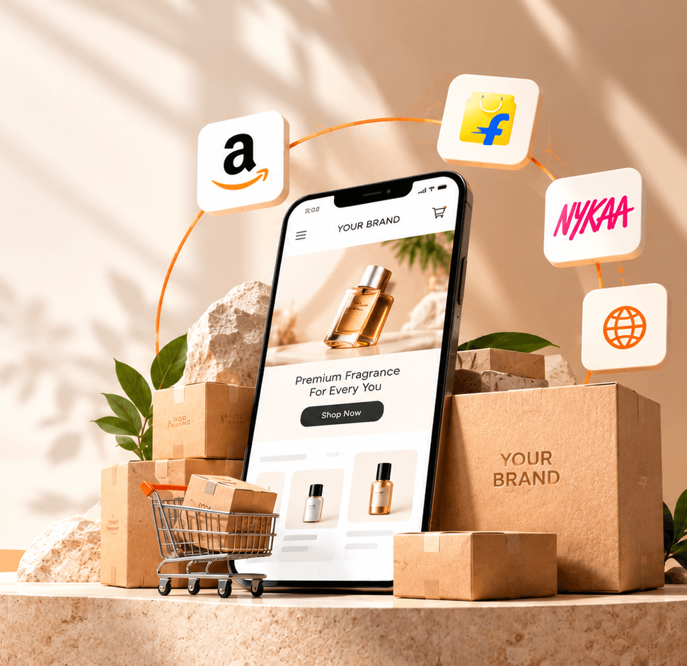 Sell on Amazon, Flipkart and Nykaa